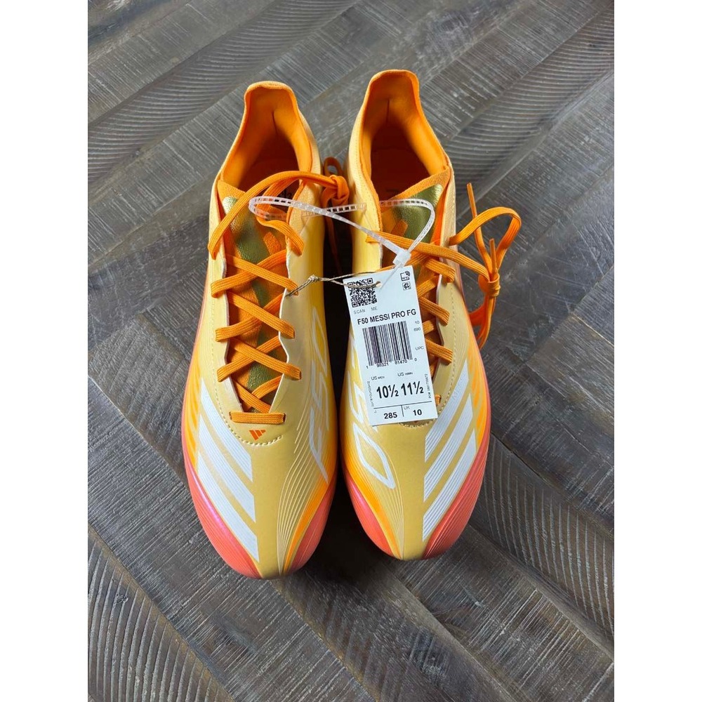 Adidas F50 Messi Pro FG Mens Soccer Cleats Gold Orange IF0710 Size 10.5 NEW